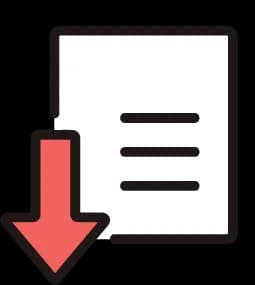 ⑥ ファイル作成完了のイラスト